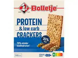 Hoogvliet Bolletje Protein low carb crackers aanbieding