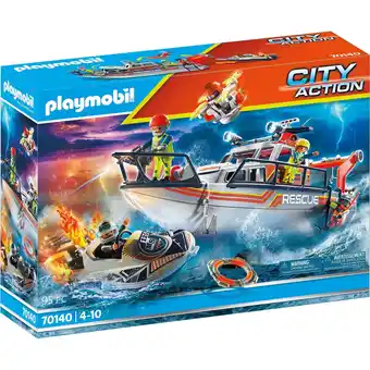 Top1Toys Playmobil 70140 Redding Op Zee: Brandbestrijdings missie Met Reddingscruiser aanbieding