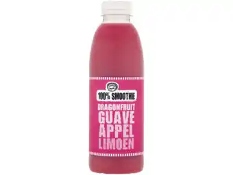 Hoogvliet Fruity Juice Smoothie dragonfruit guave appel aanbieding