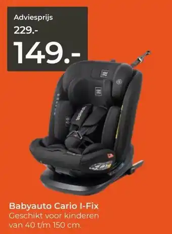 Prenatal Babyauto Cario I-Fix aanbieding