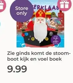 Prenatal Zie ginds komt de stoom- boot kijk en voel boek aanbieding