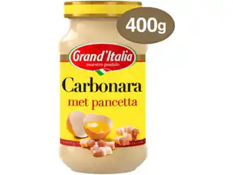 Hoogvliet Grand'Italia Pastasaus carbonara aanbieding