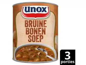 Hoogvliet Unox Soep in blik stevige bruine bonensoep aanbieding