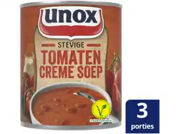 Hoogvliet Unox Soep in blik stevige tomaten crèmesoep aanbieding