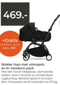Prenatal Stokke Yoyo met colorpack en 0+ newborn pack aanbieding