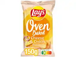 Hoogvliet Lay's Oven Baked Cheese Onion aanbieding