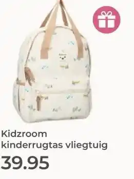 Prenatal Kidzroom kinderrugtas vliegtuig aanbieding