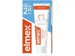 Hoogvliet Elmex Tandpasta anti caries duo aanbieding