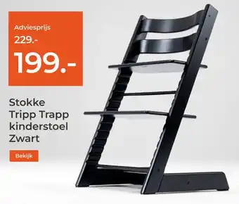 Prenatal Stokke Tripp Trapp kinderstoel Zwart aanbieding