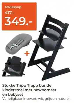 Prenatal Stokke Tripp Trapp bundel kinderstoel met newbornset en babyset aanbieding