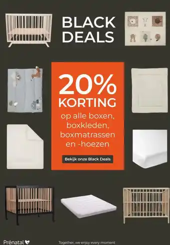 Prenatal alle boxen, boxkleden, boxmatrassen aanbieding