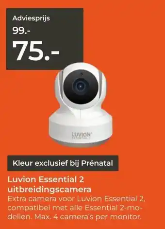 Prenatal Luvion Essential 2 uitbreidingscamera aanbieding