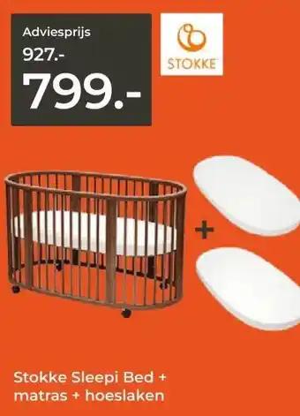 Prenatal Stokke Sleepi Bed + matras + hoeslaken aanbieding