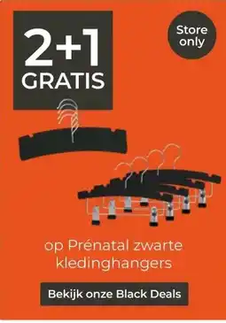 Prenatal Prénatal zwarte kledinghangers aanbieding