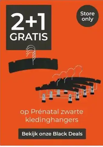 Prenatal Prénatal zwarte kledinghangers aanbieding