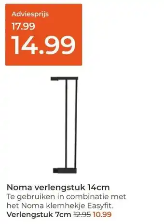 Prenatal Noma verlengstuk 14cm aanbieding