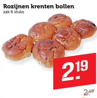 Coop Rozijnen krenten bollen aanbieding