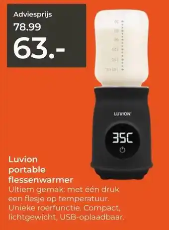 Prenatal Luvion portable flessenwarmer aanbieding