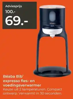 Prenatal Béaba Bib' expresso fles- en voedingsverwarmer aanbieding