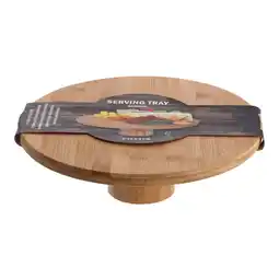 Marskramer Serveerplank op voet bamboe aanbieding