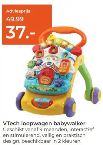 Prenatal VTech loopwagen babywalker aanbieding
