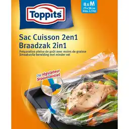 Marskramer Toppits Braad- en Stoomzakken 2-in-1 8 stuks aanbieding
