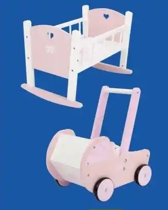 Lidl Lupilu Houten speelgoed- poppenwieg of -poppenwagen aanbieding