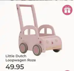 Prenatal Little Dutch Loopwagen Roze aanbieding