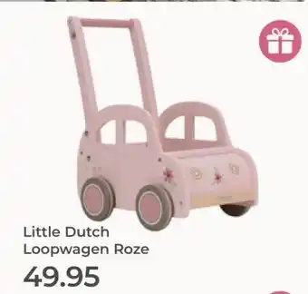 Prenatal Little Dutch Loopwagen Roze aanbieding