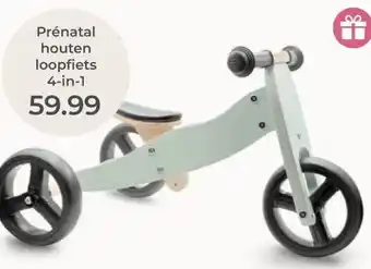 Prenatal Prénatal houten loopfiets 4-in-1 aanbieding