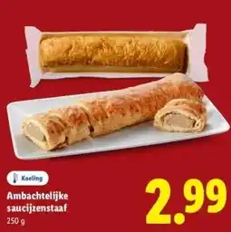 Lidl Ambachtelijke saucijzenstaaf aanbieding