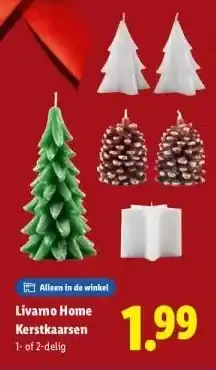 Lidl Livamo Home Kerstkaarsen aanbieding