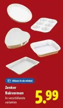 Lidl Zenker Bakvormen aanbieding