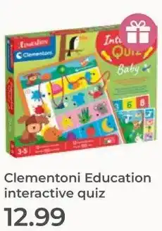 Prenatal Clementoni Education interactive quiz aanbieding
