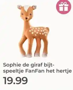 Prenatal Sophie de giraf bijt- speeltje FanFan het hertje aanbieding