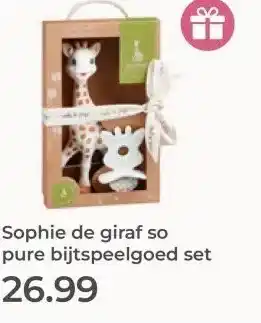 Prenatal Sophie de giraf so pure bijtspeelgoed set aanbieding