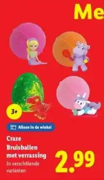 Lidl Craze Bruisballen met verrassing aanbieding