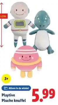 Lidl Playtive Pluche knuffel aanbieding