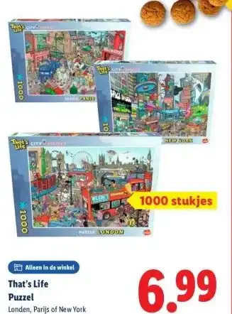Lidl That's Life Puzzel aanbieding