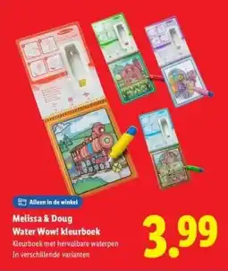 Lidl Melissa & Doug Water Wow! kleurboek aanbieding