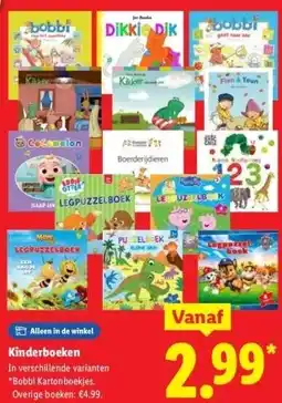 Lidl Kinderboeken aanbieding