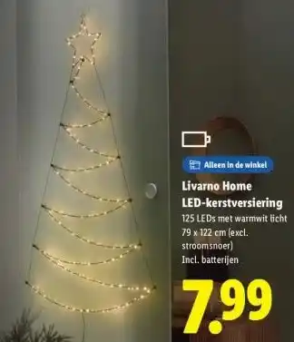 Lidl Livarno Home LED-kerstversiering aanbieding