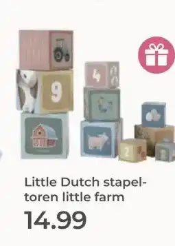 Prenatal Little Dutch stapel- toren little farm aanbieding