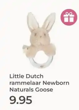 Prenatal Little Dutch rammelaar Newborn Naturals Goose aanbieding