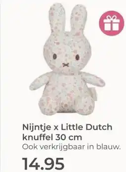 Prenatal Nijntje x Little Dutch knuffel 30 cm aanbieding