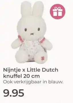 Prenatal Nijntje x Little Dutch knuffel 20 cm aanbieding