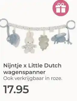 Prenatal Nijntje x Little Dutch wagenspanner aanbieding