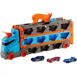 Intertoys Hot Wheels City racebaanlanceerder + 3 auto's aanbieding