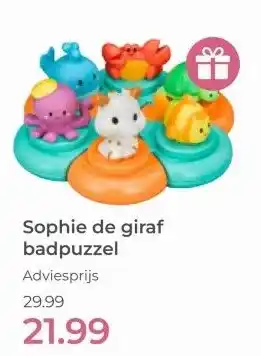 Prenatal Sophie de giraf badpuzzel aanbieding