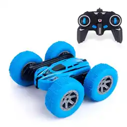 Intertoys Stuntauto 360 - blauw aanbieding
